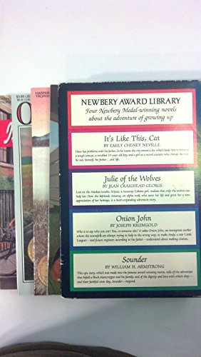 Stock image for Newbery Award Library Box Set 1 : It's Like This Cat - Julie of the Wolves - Onion John - Sounder for sale by Better World Books: West