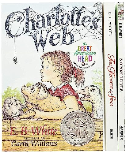 9780064409643: E. B. White Box Set: 3 Classic Favorites: Charlotte's Web, Stuart Little, The Trumpet of the Swan