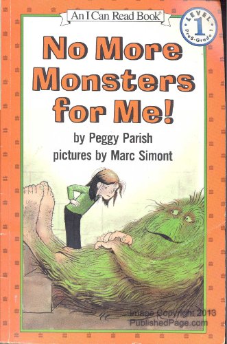 9780064441094: No More Monsters for Me! (An I Can Read Book)