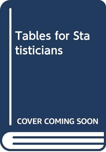 9780064600750: Tables for Statisticians