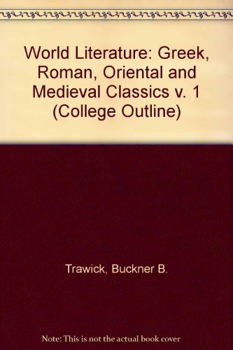 9780064600880: Greek, Roman, Oriental and Medieval Classics (v. 1)