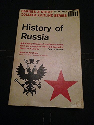 Beispielbild fr A History of Russia / 5th Edition -- (College Outline Series) zum Verkauf von gigabooks