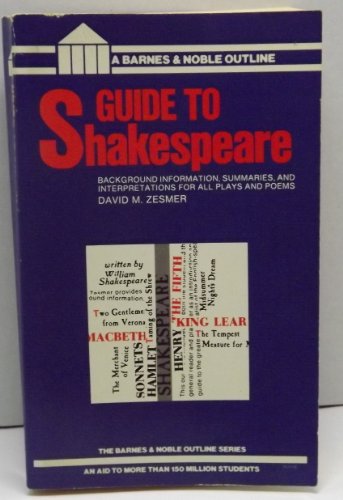 9780064601641: Guide to Shakespeare (Barnes & Noble Outline Series)