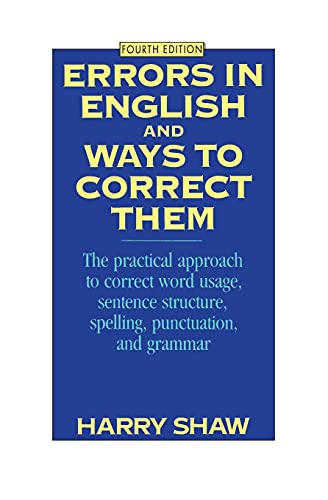 9780064610445: Errors in English and Ways to Correct Them: Fourth Edition