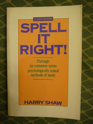 Stock image for Spell It Right! for sale by Granada Bookstore,            IOBA