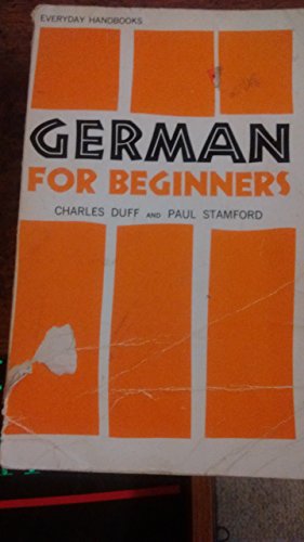 Imagen de archivo de German for Beginners (Everyday Handbooks, No. 217) a la venta por SecondSale