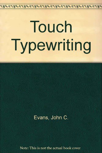 Beispielbild fr Touch Typewriting zum Verkauf von Wonder Book