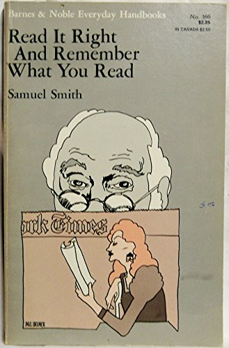 Stock image for Read It Right and Remember What You Read for sale by ThriftBooks-Atlanta
