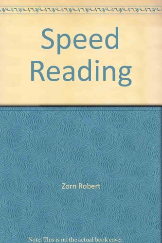 9780064635028: Speed Reading by Zorn Robert