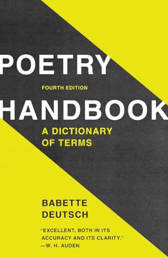 Beispielbild fr Poetry Handbook: A Dictionary of Terms zum Verkauf von Wonder Book