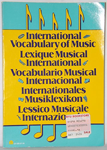 Stock image for International Vocabulary of Music (Everyday handbook) for sale by Wonder Book