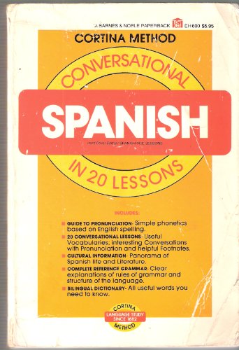 Beispielbild fr Conversational Spanish in Twenty Lessons zum Verkauf von Better World Books