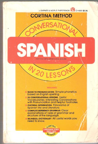 Stock image for Conversational Spanish in Twenty Lessons for sale by Better World Books