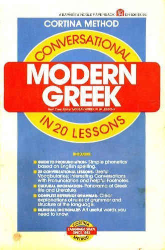 Imagen de archivo de Conversational Modern Greek a la venta por Wonder Book