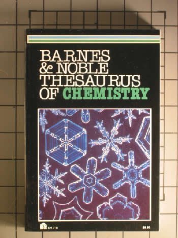 Beispielbild fr Barnes & Noble Thesaurus of Chemistry zum Verkauf von HPB-Ruby
