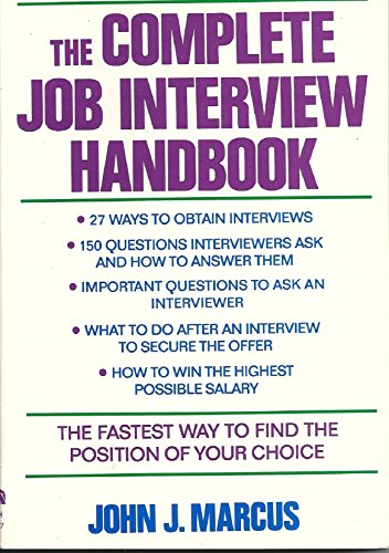 Beispielbild fr The Complete Job Interview Handbook zum Verkauf von AwesomeBooks