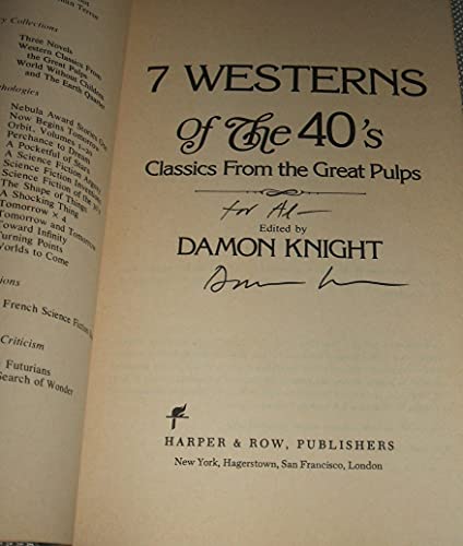 Imagen de archivo de 7 Westerns of the 40's a la venta por Priceless Books