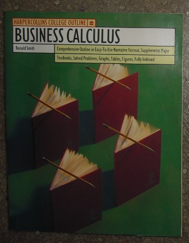 Beispielbild fr Business Calculus zum Verkauf von Better World Books