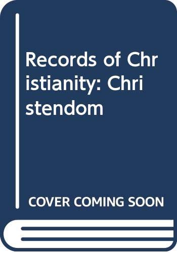 Beispielbild fr Records of Christianity, Volume II: Christendom zum Verkauf von Munster & Company LLC, ABAA/ILAB