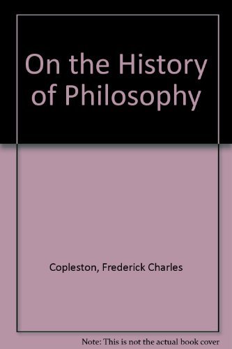 Beispielbild fr On the History of Philosophy zum Verkauf von Better World Books
