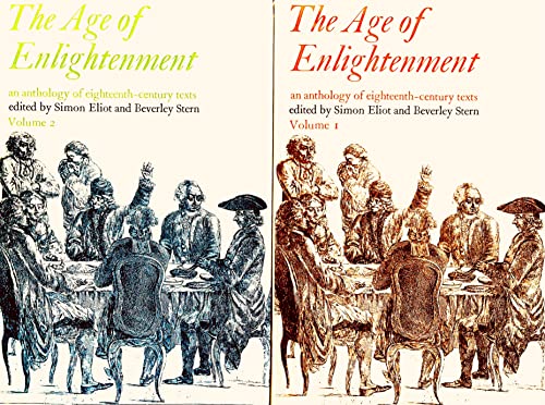 Imagen de archivo de The Age Of Enlightenment: An Anthology Of Eighteenth Century Texts-VOLUME I ONLY a la venta por GloryBe Books & Ephemera, LLC
