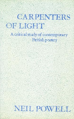 Stock image for Carpenters of Light : Some Contemporary English Poets for sale by Better World Books