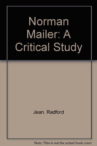 9780064957595: Norman Mailer: A critical study