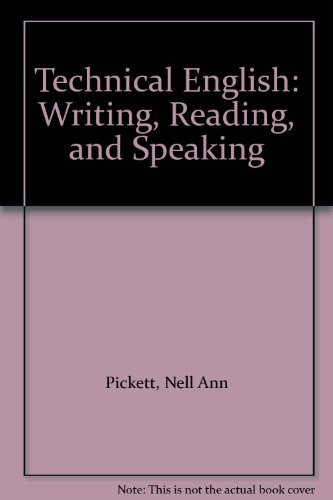 9780065002782: Technical English: Writing, Reading and Speaking