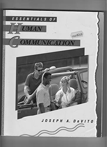 Beispielbild fr Essentials of Human Communication zum Verkauf von Wonder Book