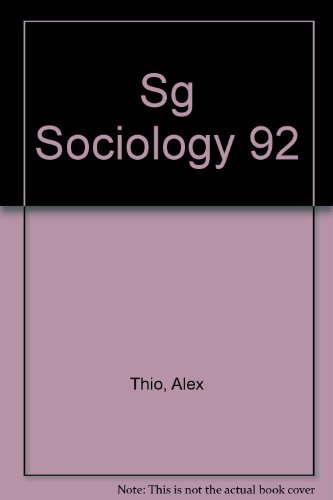 9780065005363: Sg Sociology 92