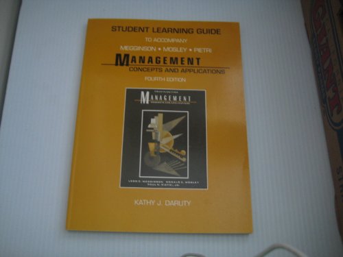 Stock image for Management: Student Learning Guide for sale by BooksRun