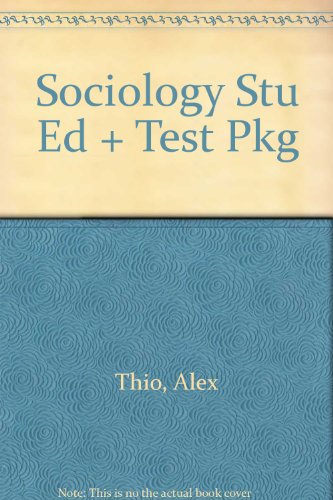 9780065011098: Sociology: An Introduction