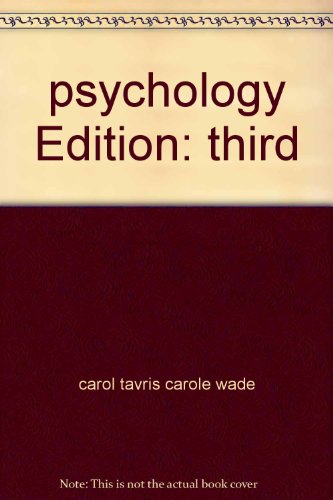 9780065012514: psychology Edition: third
