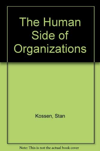 Imagen de archivo de The Human Side of Organizations a la venta por Werstler Book Sellers