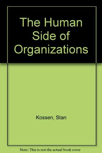 Stock image for The Human Side of Organizations for sale by POQUETTE'S BOOKS