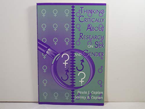 Imagen de archivo de Thinking Critically about Research on Sex and Gender a la venta por Better World Books: West