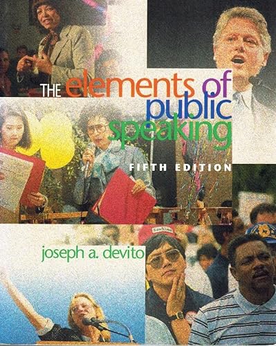 Imagen de archivo de Elements of Public Speaking a la venta por Better World Books: West