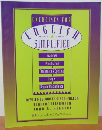 Exercises English Simplified 7 Ellsworth (9780065018875) by Jane Kinny