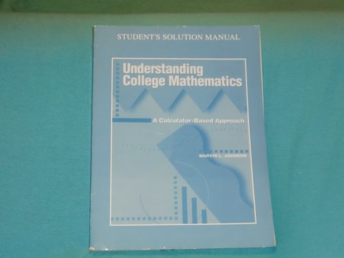 Understanding College Mathematics Math (9780065020342) by Johnson, Marvin