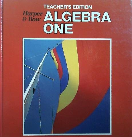 9780065442007: Teacher's Edition Algebra One (Harper&Row)