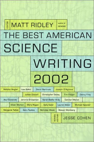 Stock image for The Best American Science Writing 2002 for sale by Better World Books: West