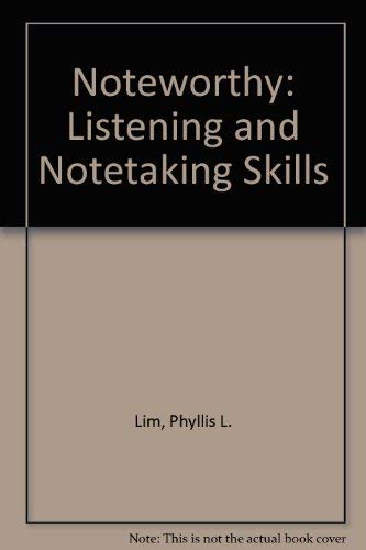 Beispielbild fr Noteworthy: Listening and Notetaking Skills zum Verkauf von Ergodebooks