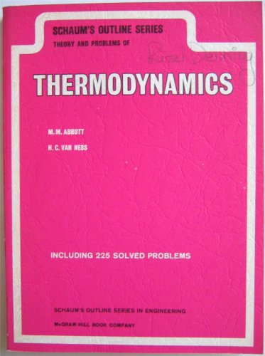 Stock image for Schaum's Outline of Theory and Problems of Thermodynamics for sale by Wonder Book