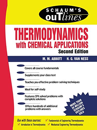 9780070000421: Schaum's Outline of Thermodynamics With Chemical Applications (SCHAUMS' ENGINEERING)