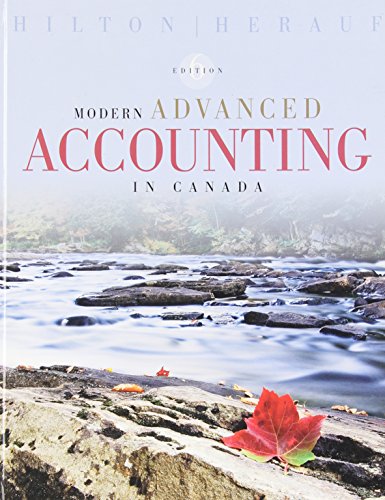 Stock image for Modern Advanced Accounting in Canada, Sixth Edition Hilton, Murray and Herauf, Darrell for sale by Aragon Books Canada
