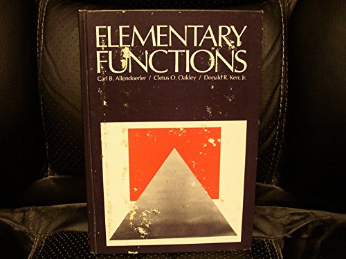 Imagen de archivo de Elementary Functions a la venta por BookDepart