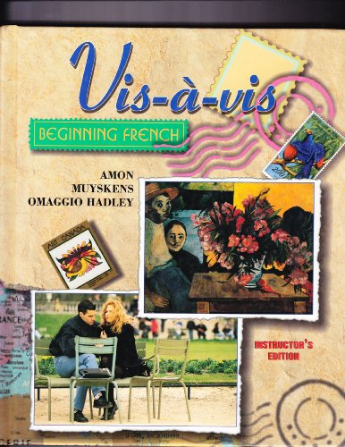 Imagen de archivo de Vis-A-Vis: Beginning French (English and French Edition) a la venta por Cronus Books