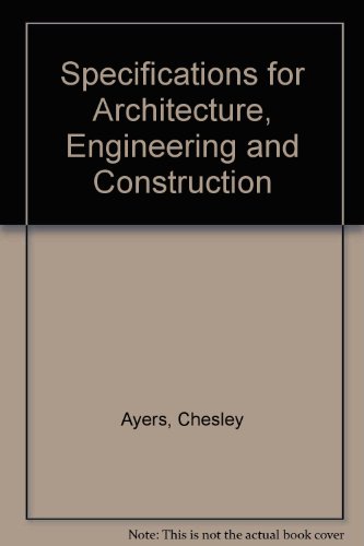 9780070026421: Specifications for Architecture, Engineering, and Construction