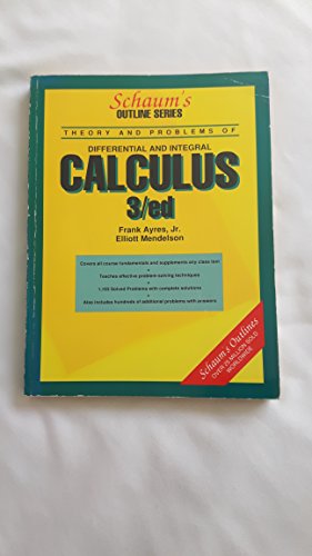 Beispielbild fr Schaum's Outline of Theory and Problems of Differential and Integral Calculus (Schaums Outline Series) zum Verkauf von Wonder Book