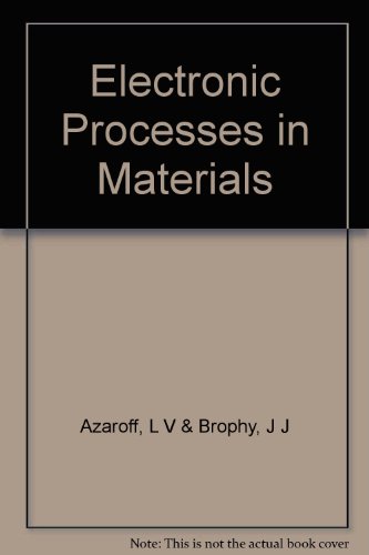 Beispielbild fr Electronic Processes in Materials zum Verkauf von HPB-Red